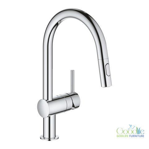 Vòi bếp dây rút nóng lạnh Minta GROHE 32321002v 