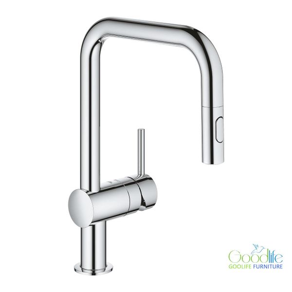  Vòi bếp dây rút nóng lạnh Minta GROHE 32322002 