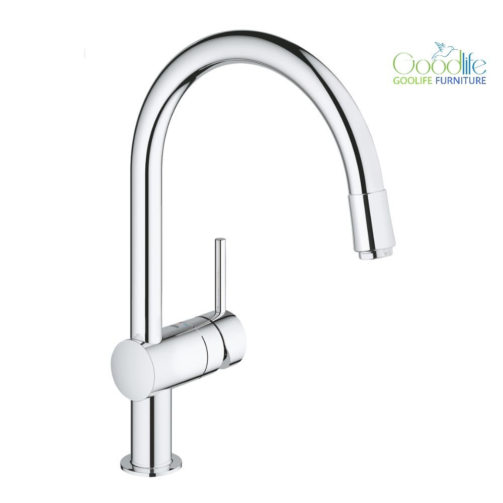 Vòi bếp dây rút nóng lạnh Minta GROHE 32918000