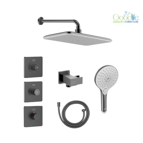  Bộ sen âm nhiệt độ 2 đường American Standard EasySet Experience - Brushed Hard Graphite 