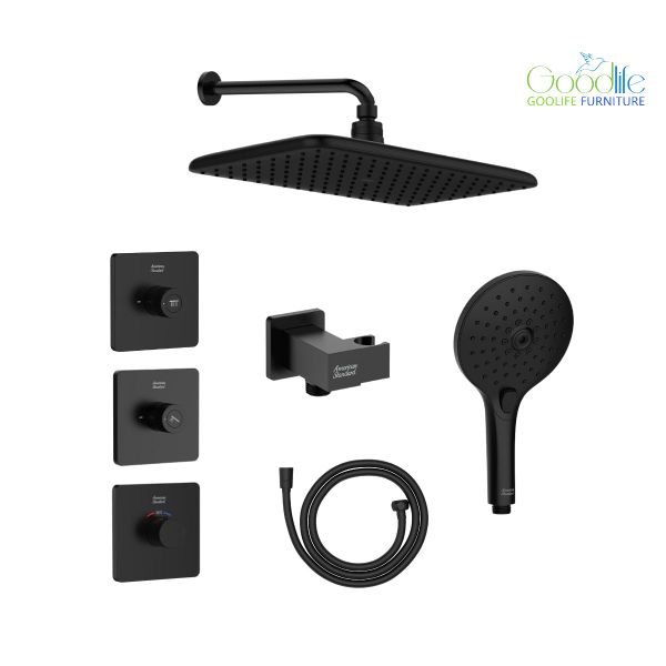  Bộ sen âm nhiệt độ 2 đường American Standard EasySet Experience - Matte Black 