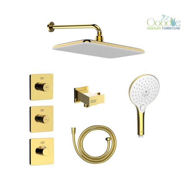  Bộ sen âm nhiệt độ 2 đường American Standard EasySet Experience - Polished Cool Sunrise 
