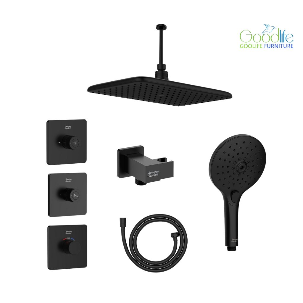 Bộ sen âm nhiệt độ 2 đường American Standard EasySet - Matte Black