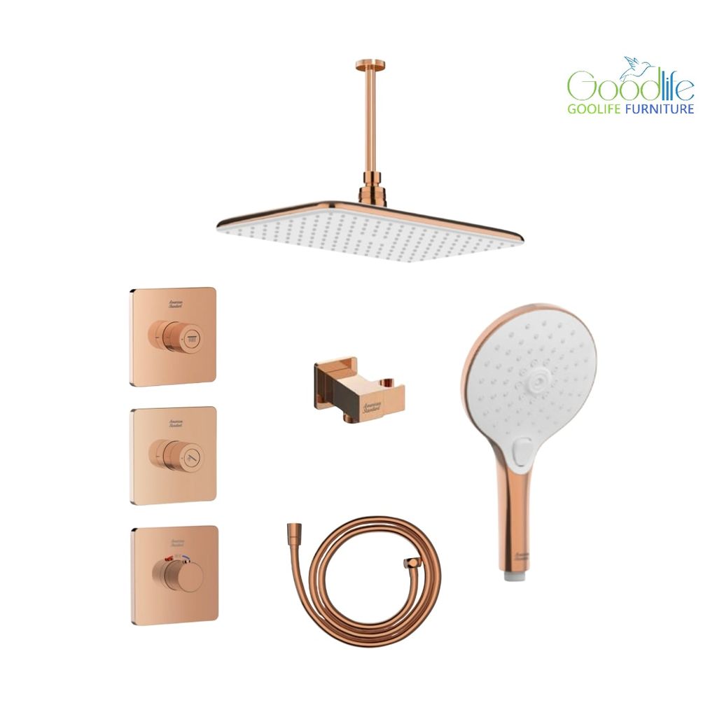 Bộ sen âm nhiệt độ 2 đường American Standard EasySet - Polished Warm Sunset 1