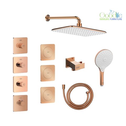  Bộ sen âm nhiệt độ 3 đường American Standard EasySet Enjoyment - Polished Warm Sunset 