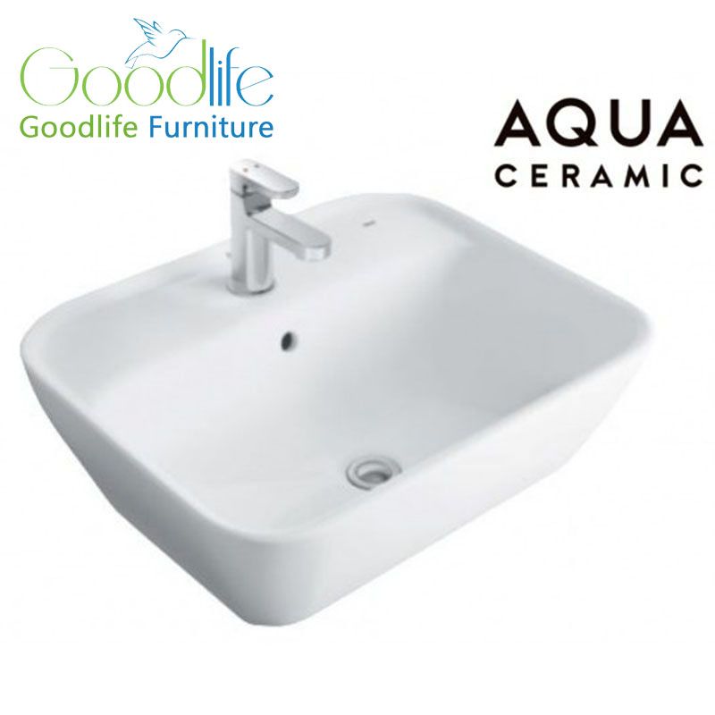  Chậu Rửa Lavabo Inax AL-296V Đặt Bàn AquaCeramic 