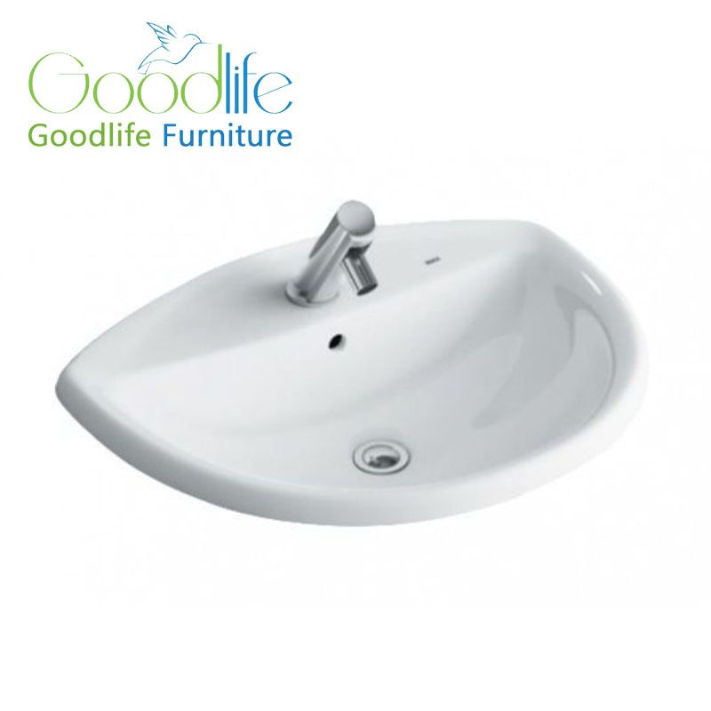  Chậu Rửa Lavabo Inax L-2396V Âm Bàn Dương Vành 