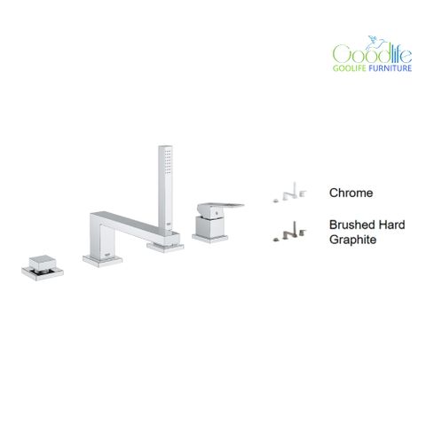  Vòi bồn tắm 4 lỗ nóng lạnh kèm tay sen Eurocube GROHE 19897001 