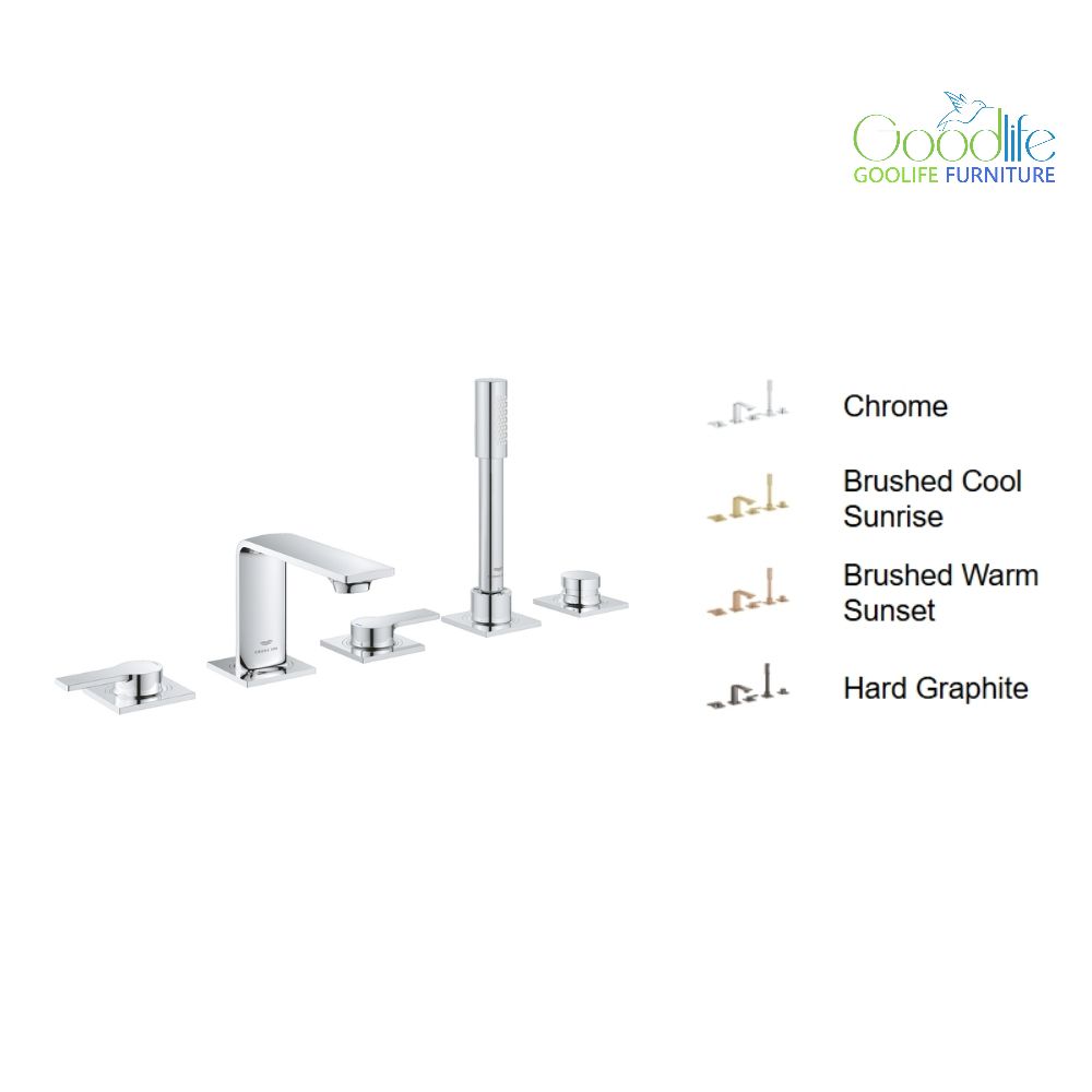 Vòi bồn tắm 5 lỗ nóng lạnh kèm tay sen Allure GROHE 25221001
