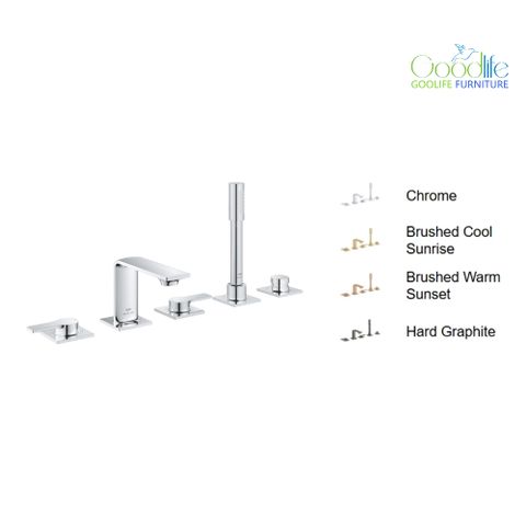  Vòi bồn tắm 5 lỗ nóng lạnh kèm tay sen Allure GROHE 25221001 