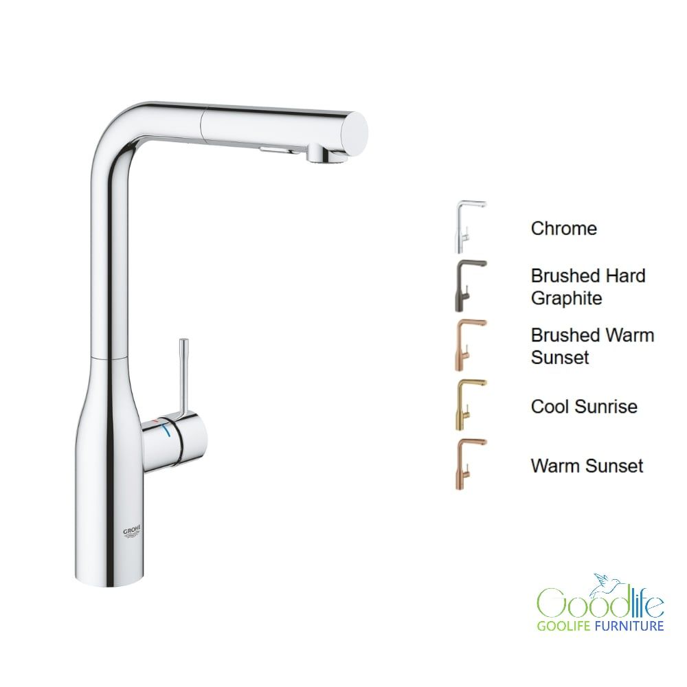 Vòi bếp dây rút nóng lạnh Essence GROHE 30270000
