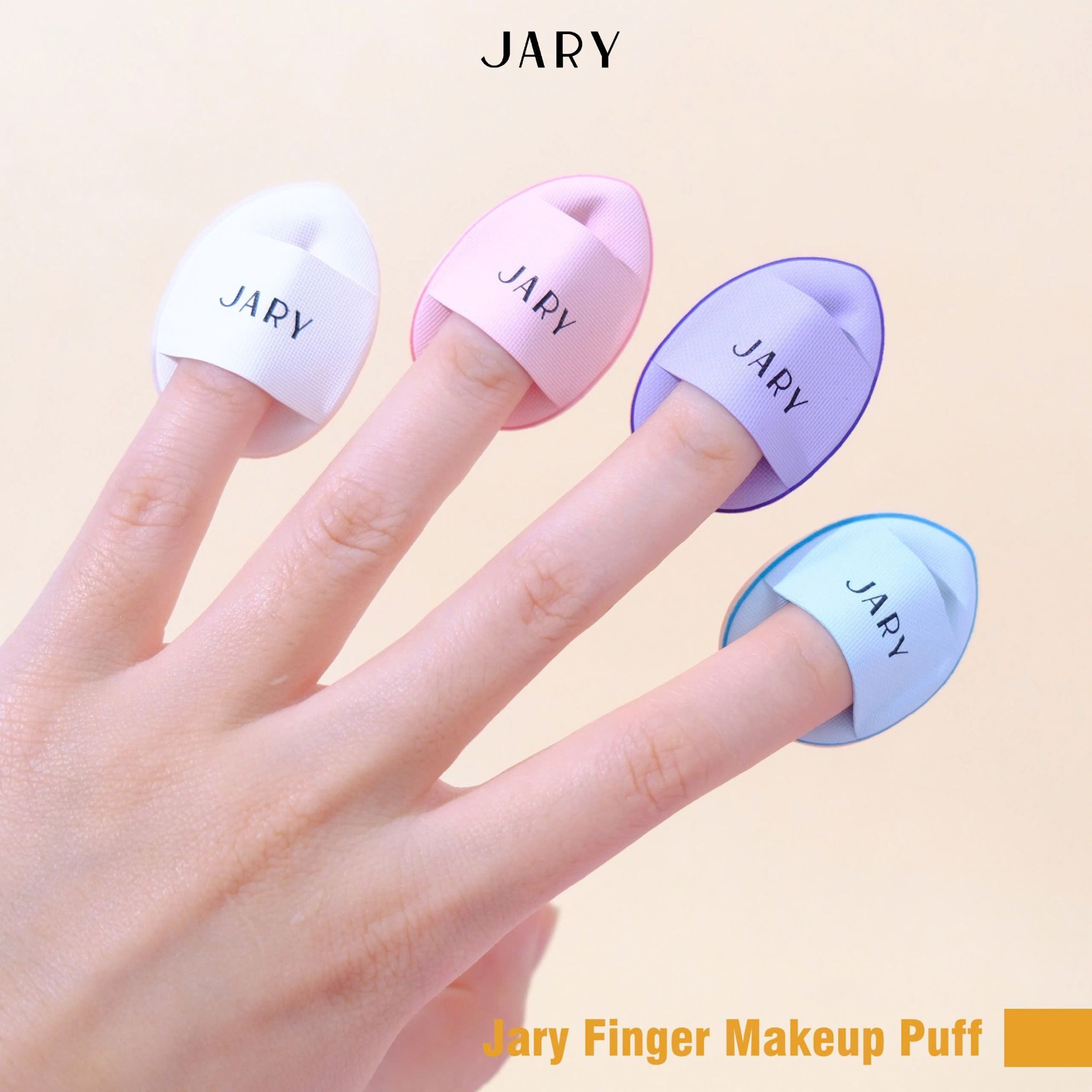 MÚT NGÓN TAY JARY FINGER MAKEUP PUFF (2 MIẾNG) - MÀU TRẮNG