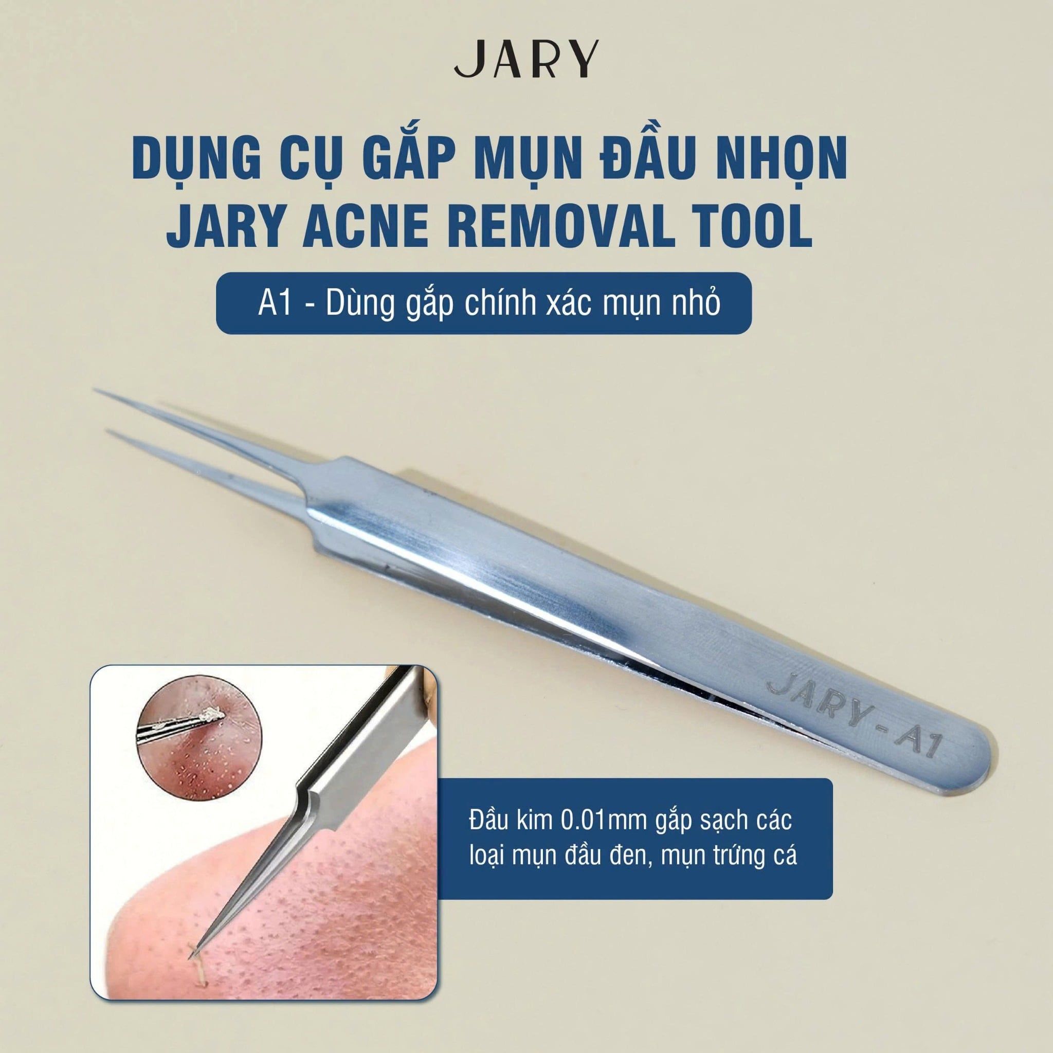 DỤNG CỤ GẮP MỤN ĐẦU NHỌN JARY ACNE REMOVAL TOOL - A1 - DÙNG GẮP CHÍNH XÁC MỤN NHỎ