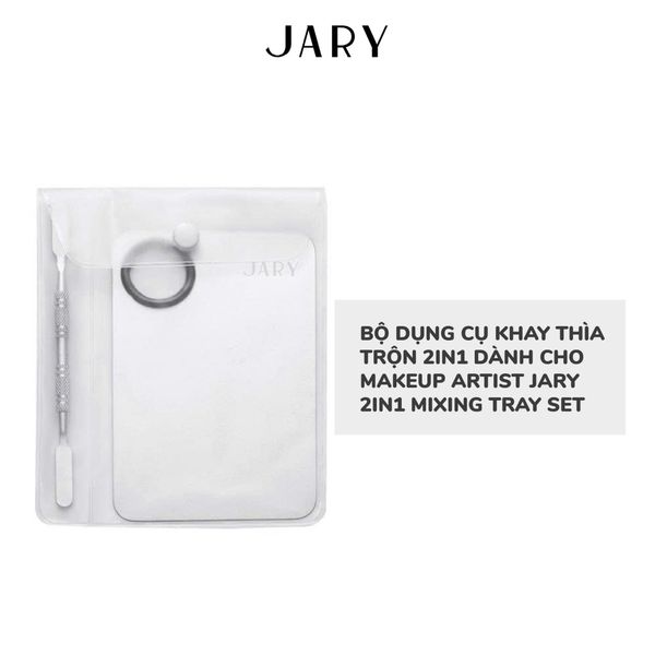 BỘ DỤNG CỤ KHAY THÌA TRỘN 2IN1 DÀNH CHO MAKEUP AIRTIST JARY 2IN1 MIXING TRAY