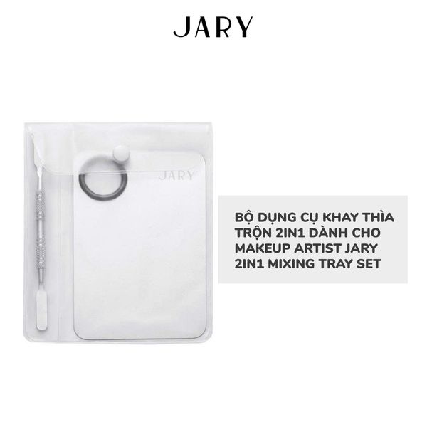 BỘ DỤNG CỤ KHAY THÌA TRỘN 2IN1 DÀNH CHO MAKEUP AIRTIST JARY 2IN1 MIXING TRAY