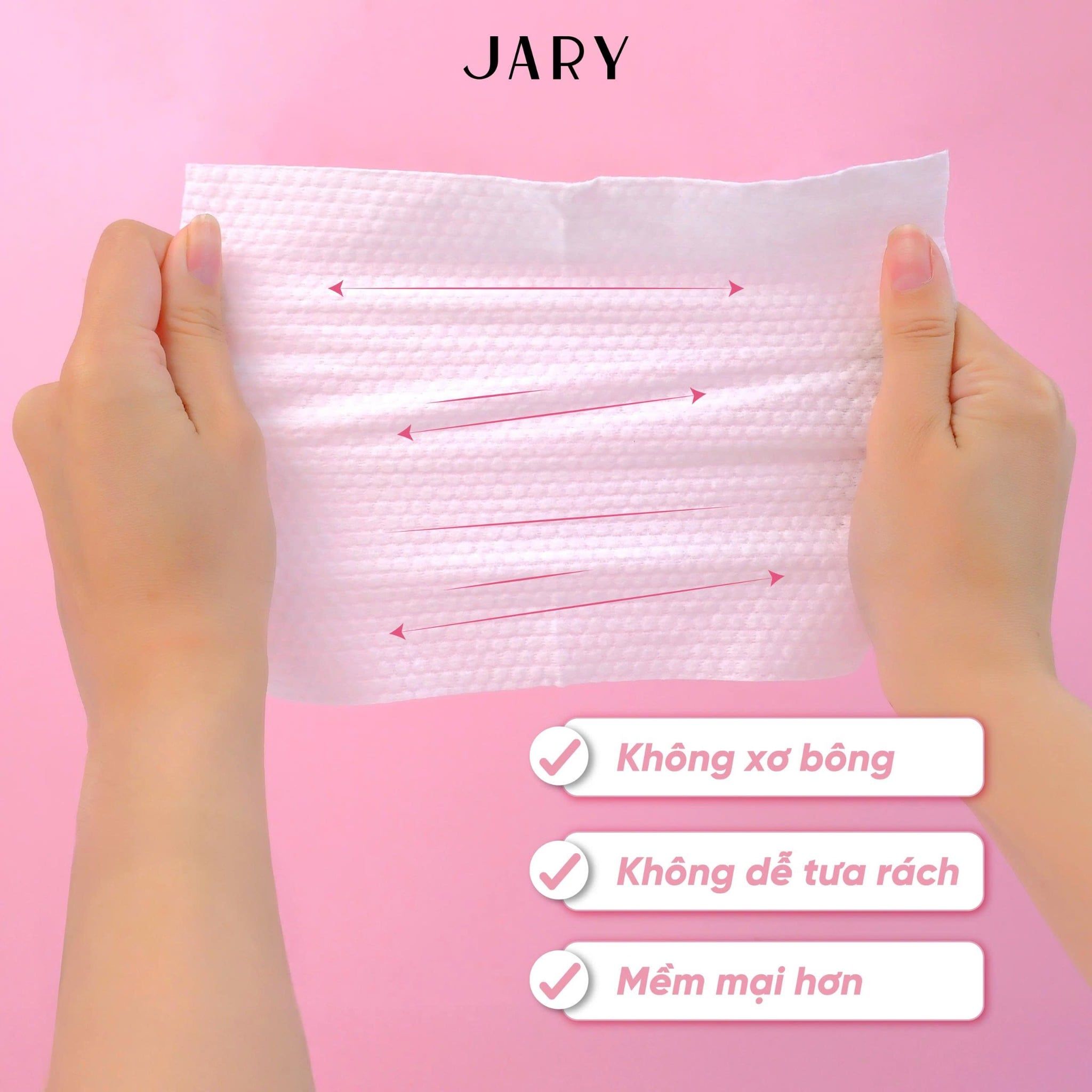 KHĂN MẶT DÙNG MỘT LẦN JARY DISPOSABLE FACE TOWEL - DẠNG RÚT