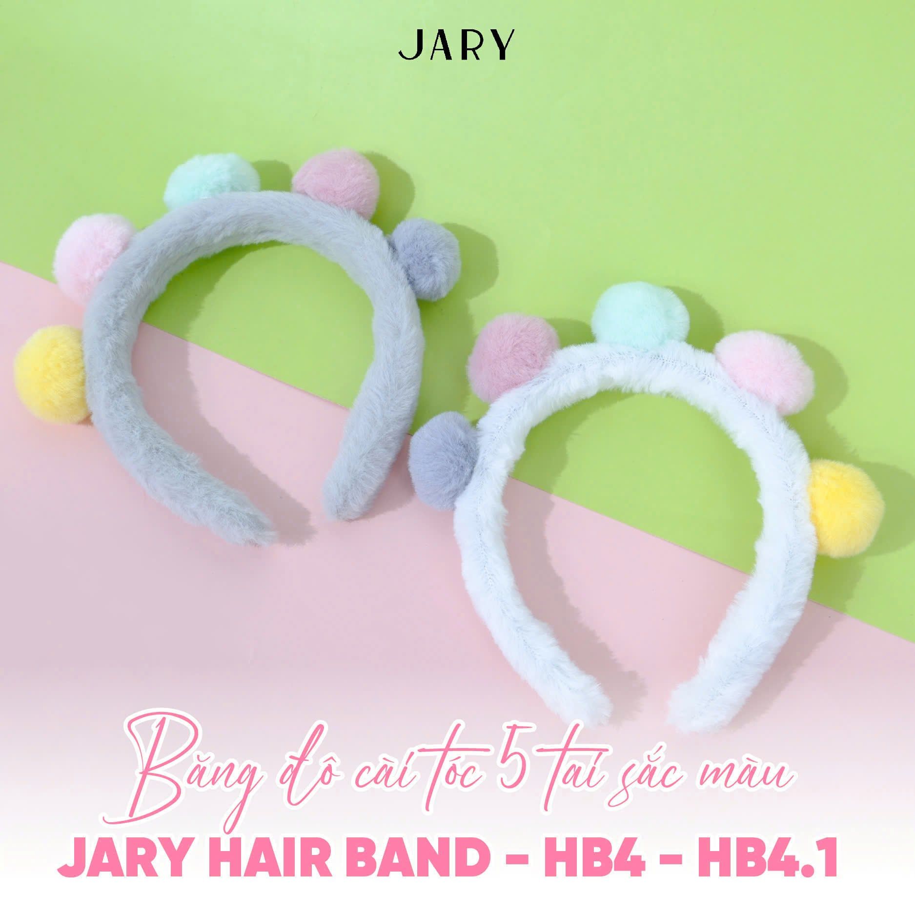 BĂNG ĐÔ CÀI TÓC 5 TAI SẮC MÀU JARY HAIR BAND - HB4 - HB4.1