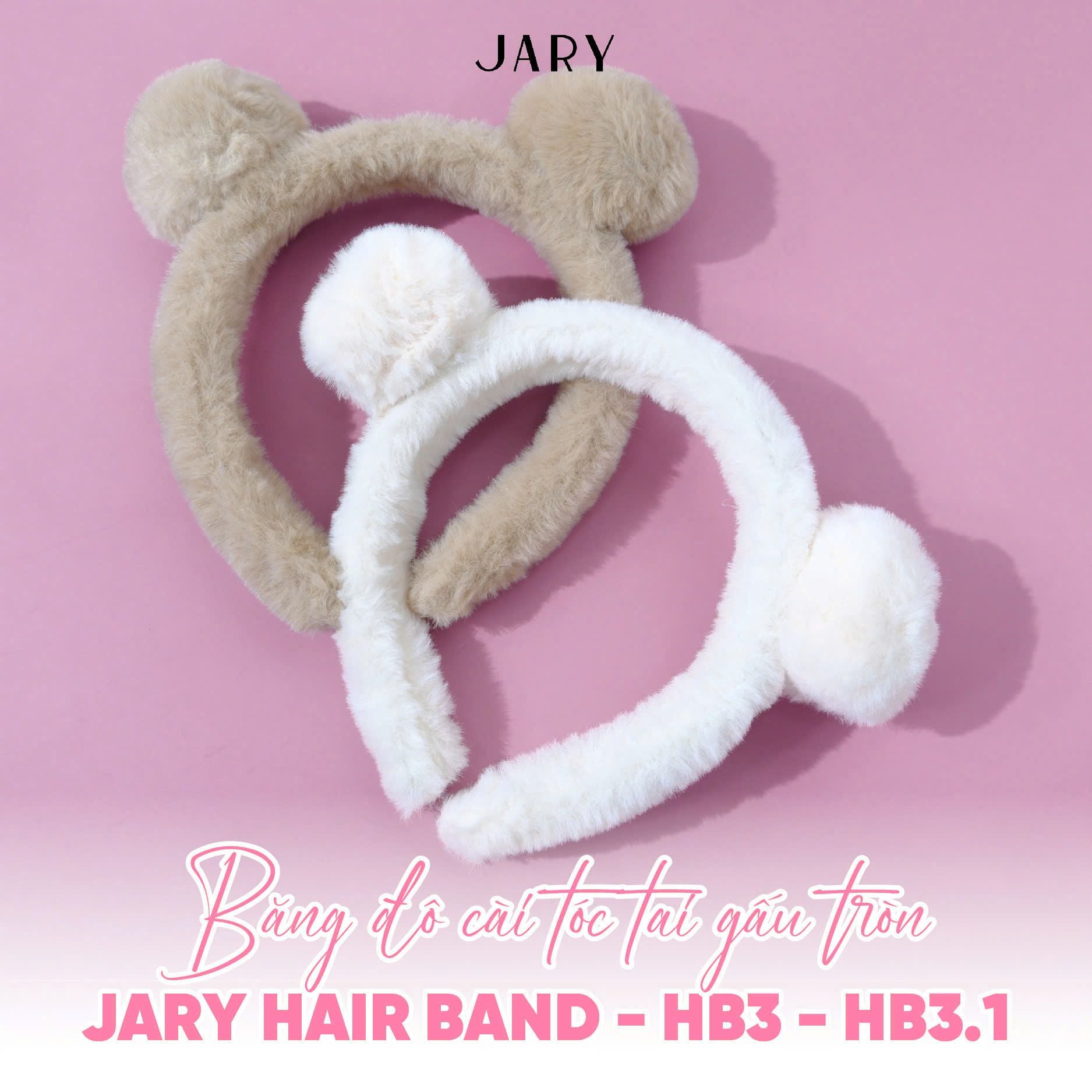 BĂNG ĐÔ CÀI TÓC TAI GẤU TRÒN JARY HAIR BAND - HB3 - HB3.1