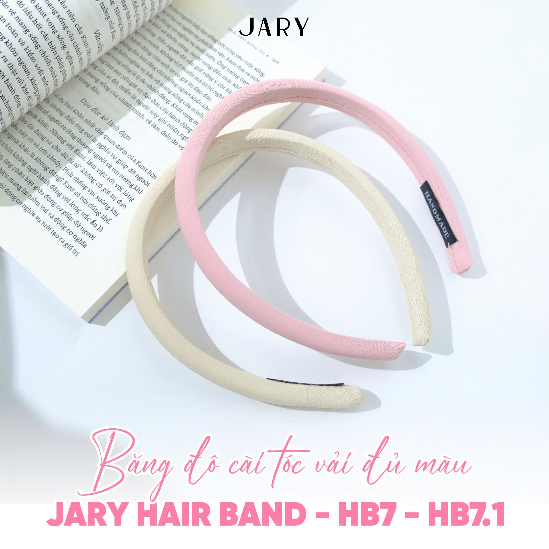 BĂNG ĐÔ CÀI TÓC VẢI ĐỦ MÀU JARY HAIR BAND - HB7 - HB7.1
