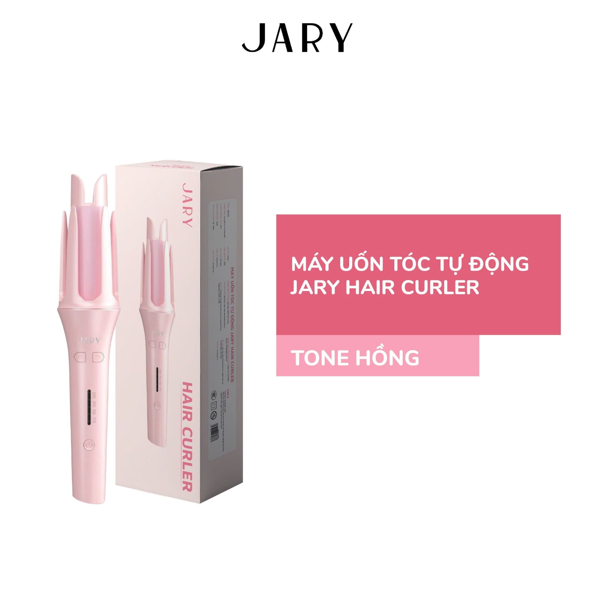 MÁY UỐN TÓC TỰ ĐỘNG JARY HAIR CURLER - TONE HỒNG