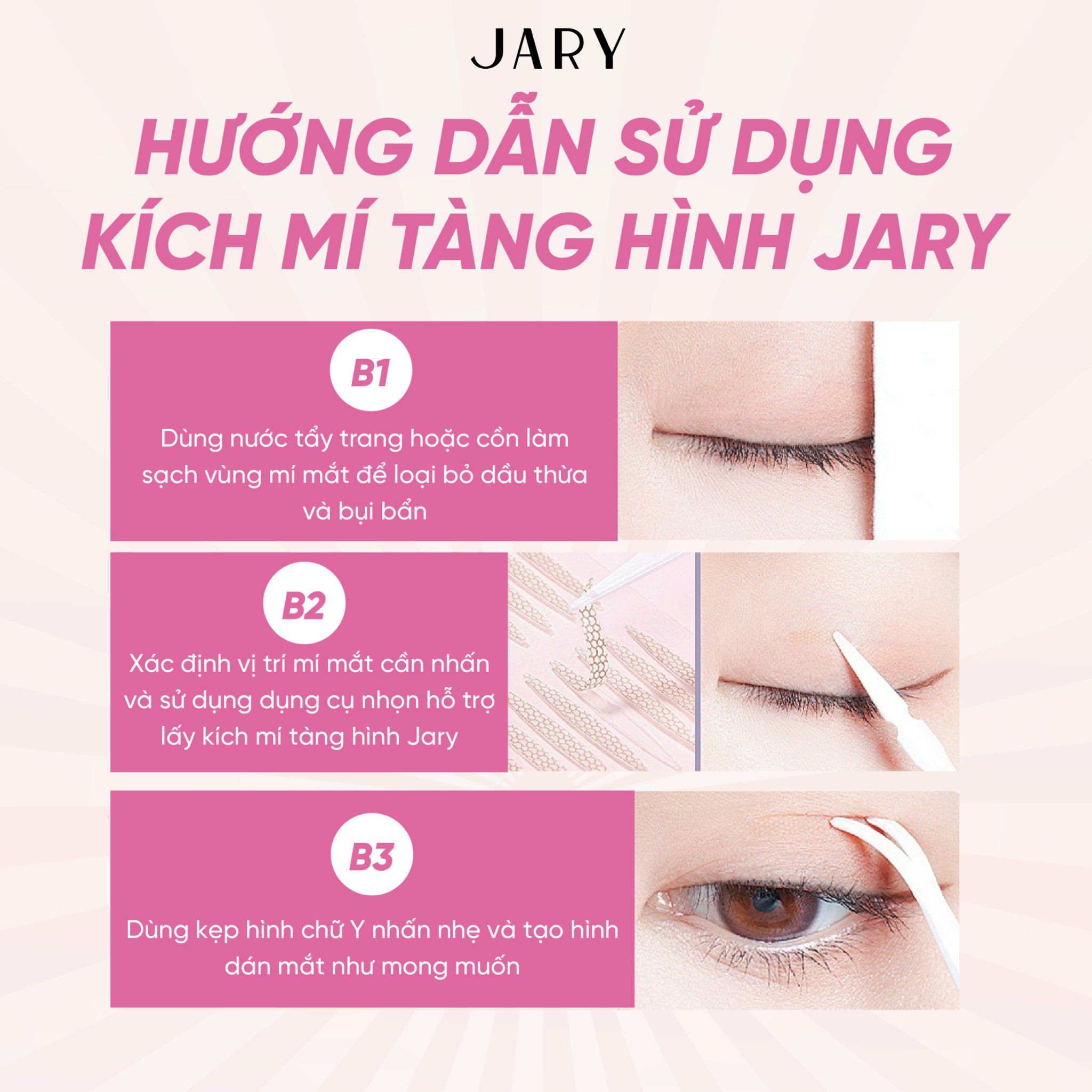 MIẾNG DÁN KÍCH MÍ TÀNG HÌNH JARY EYELID TAPE 120 MIẾNG - SIZE M