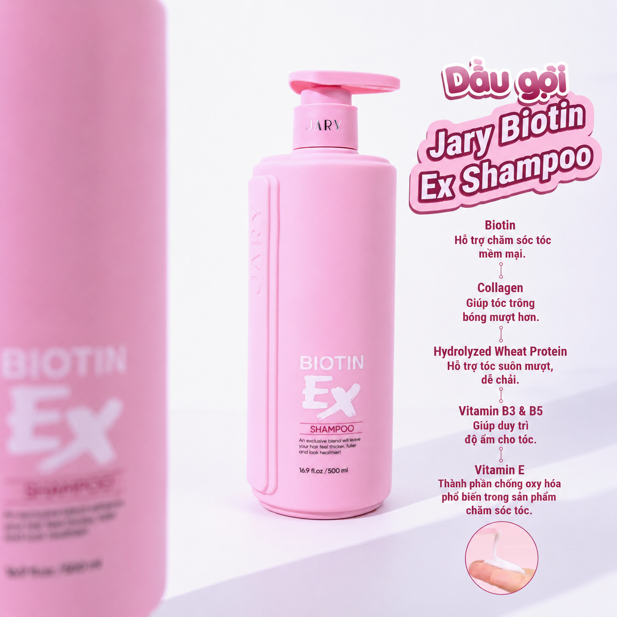 DẦU GỘI & DẦU XẢ BIOTIN JARY BIOTIN EX