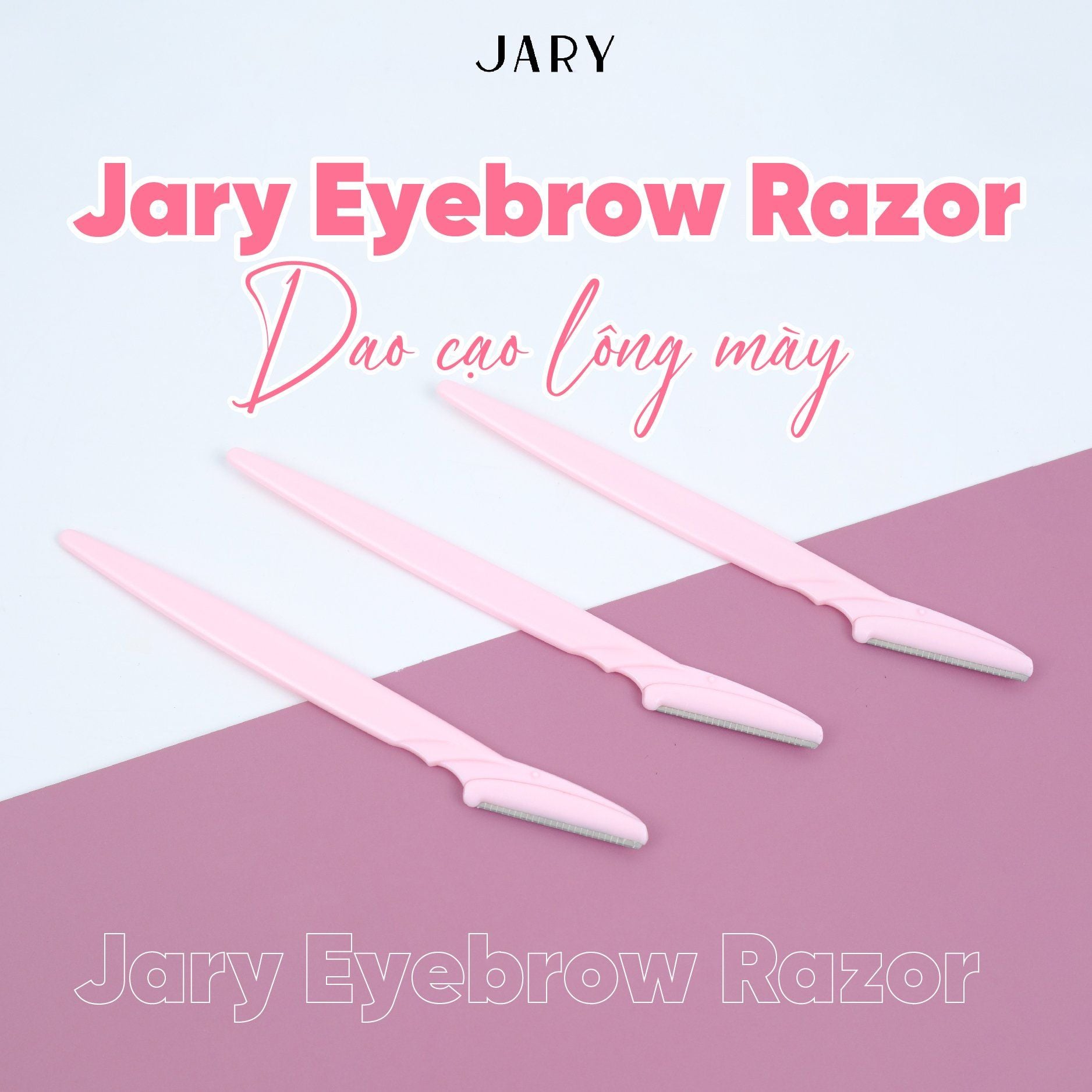DAO CẠO MÀY NHỰA JARY EYEBROW RAZOR - SET 3 CÁI - ER02
