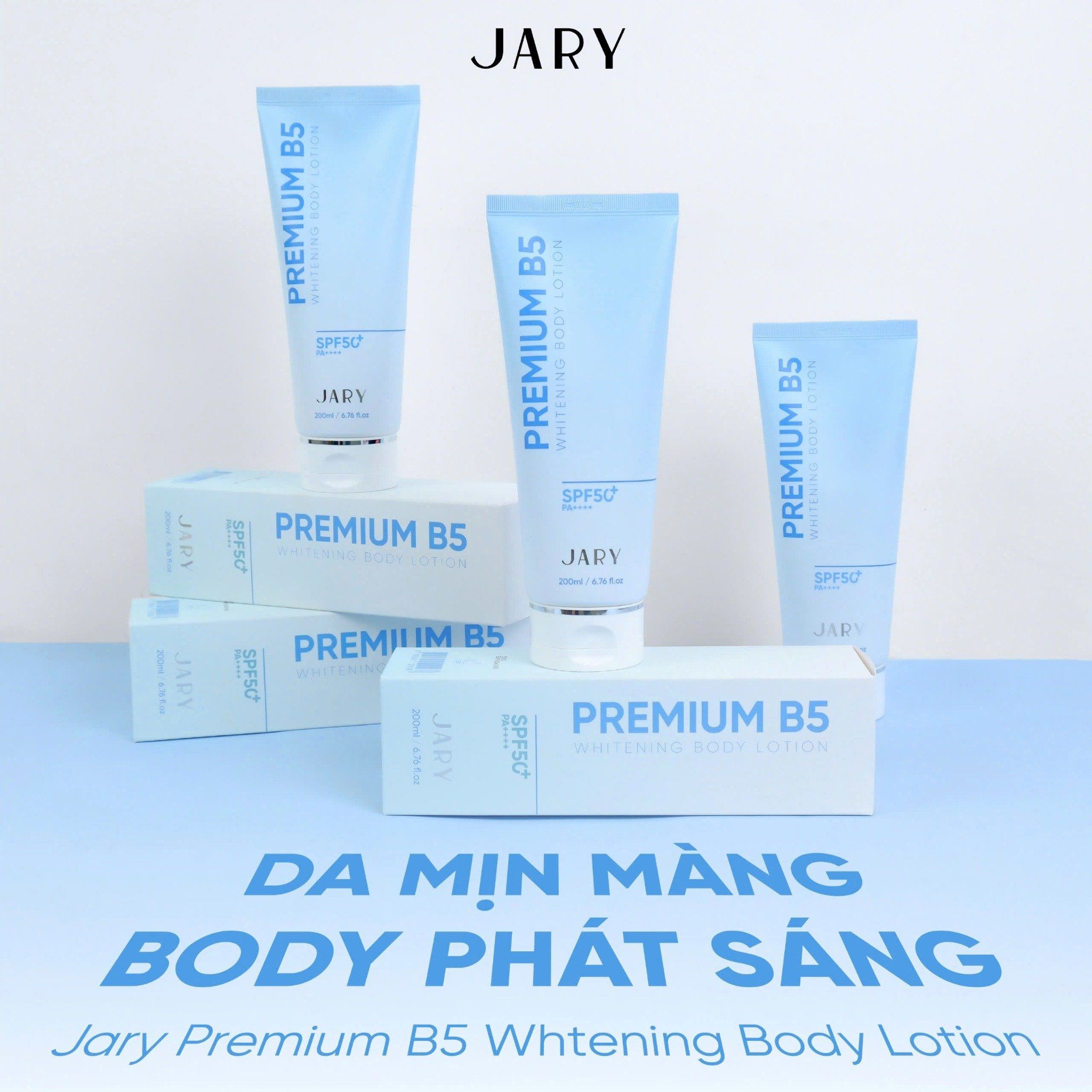 KEM DƯỠNG TRẮNG DA BODY B5 JARY PREMIUM B5 WHITENING BODY LOTION 200ML