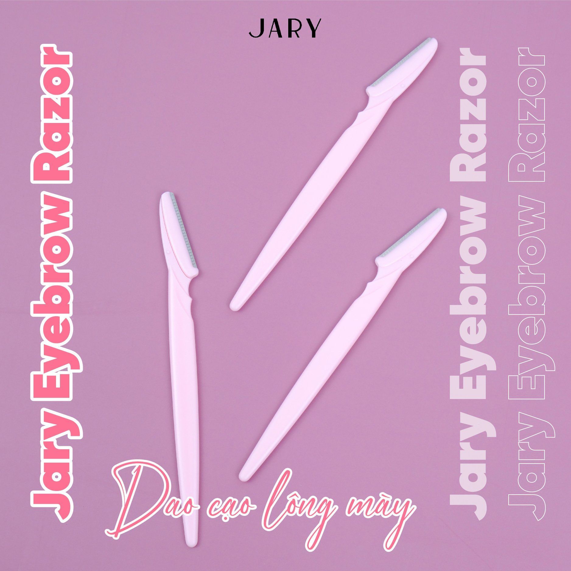 DAO CẠO MÀY NHỰA JARY EYEBROW RAZOR - SET 3 CÁI - ER02