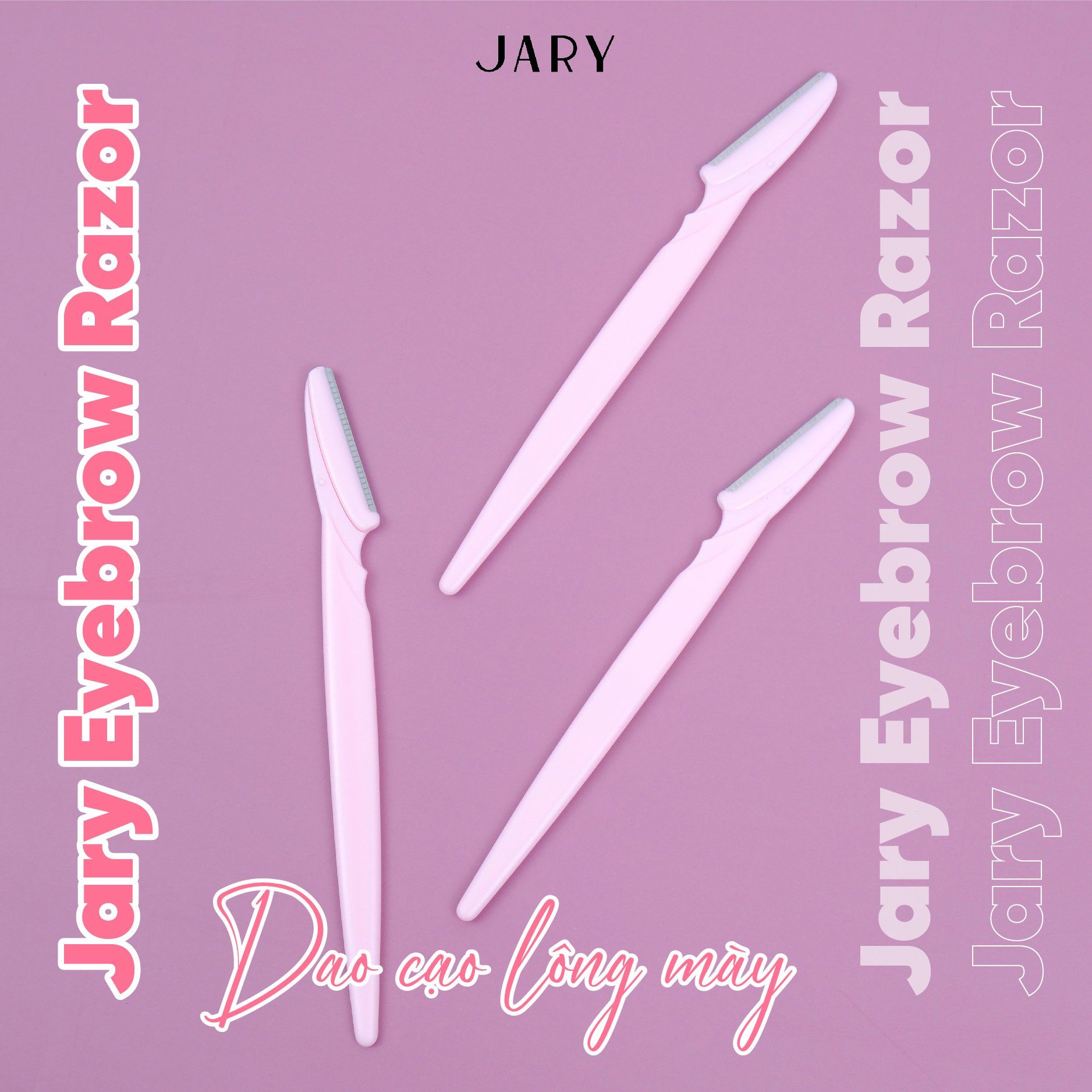 DAO CẠO MÀY NHỰA JARY EYEBROW RAZOR - SET 3 CÁI - ER02