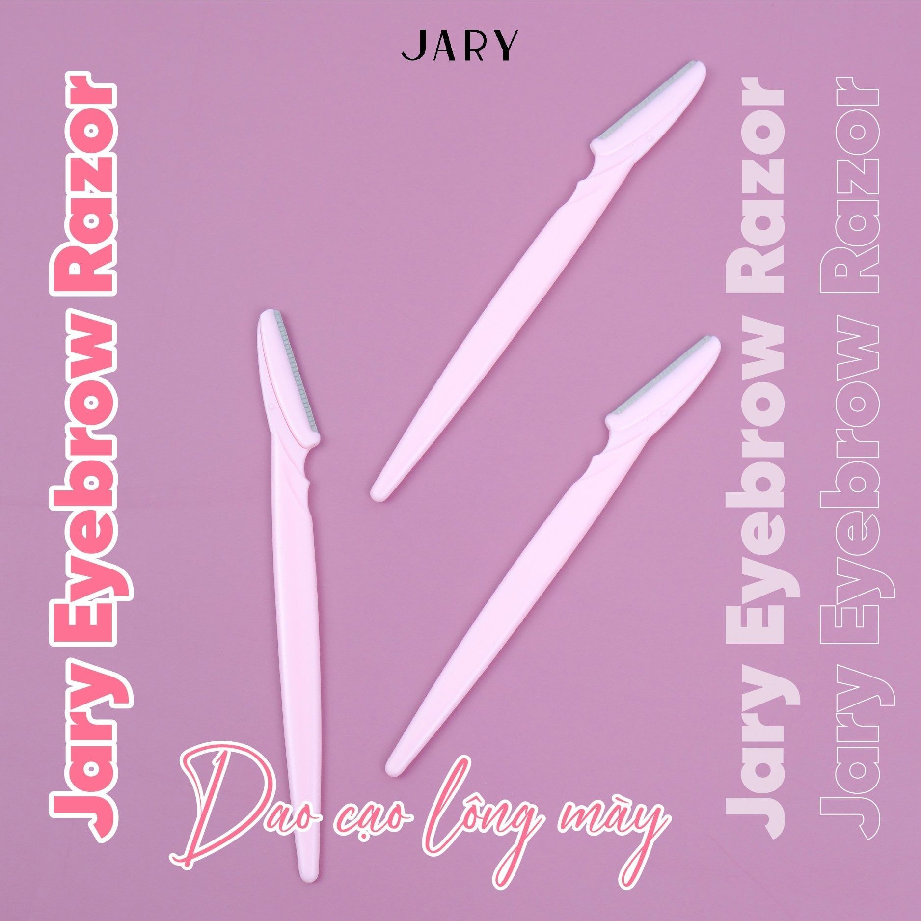 DAO CẠO MÀY NHỰA JARY EYEBROW RAZOR - SET 3 CÁI - ER02