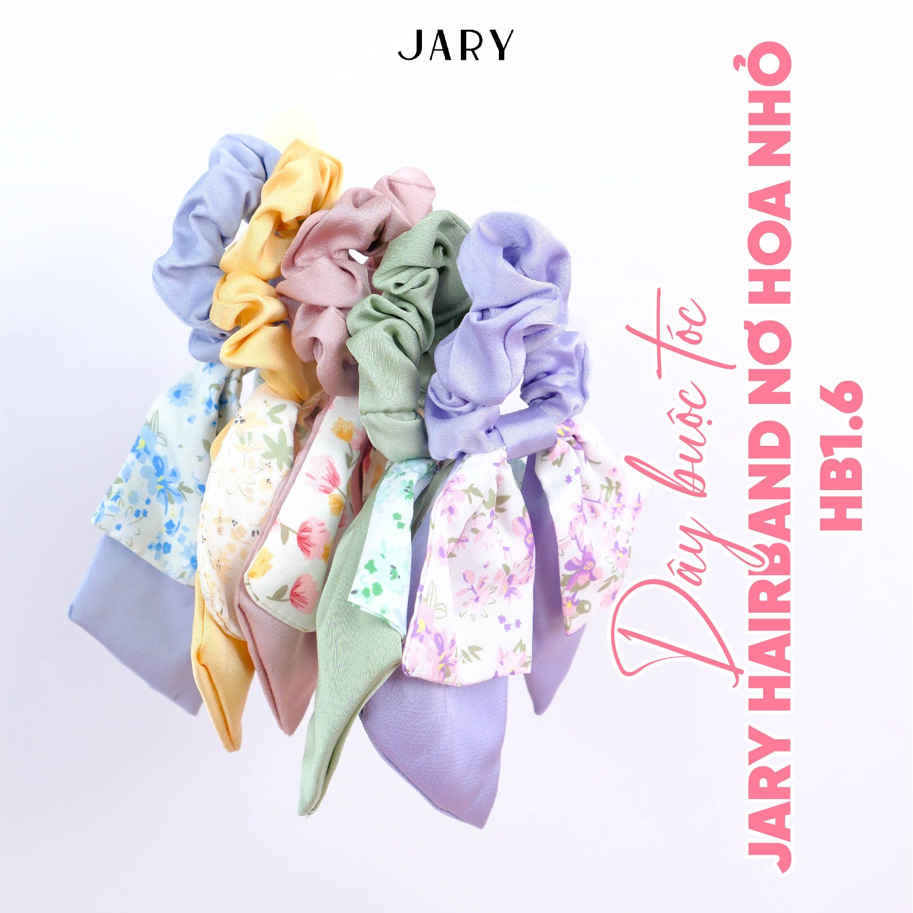 DÂY BUỘC TÓC JARY HAIRBAND NƠ HOA NHỎ - HB1.6 - HB1.6.3 - MÀU HỒNG