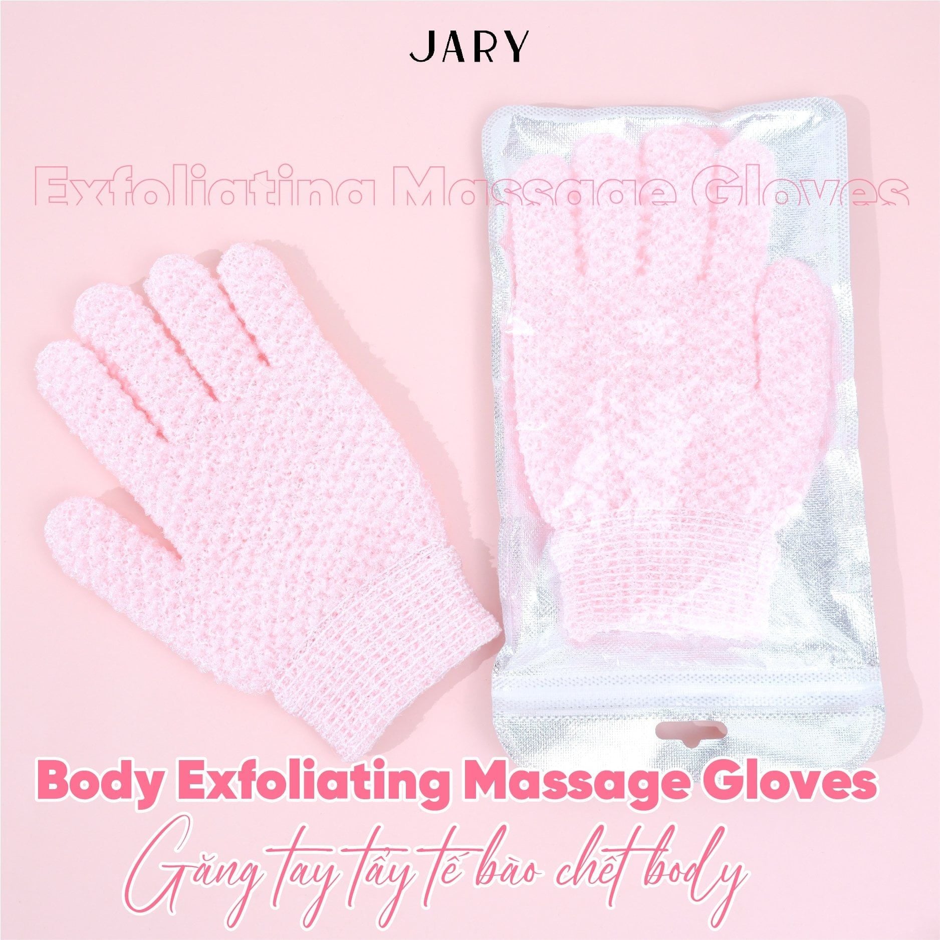 GĂNG TAY TẨY TẾ BÀO CHẾT JARY BODY EXFOLIATING MASSAGE GLOVES - 40D