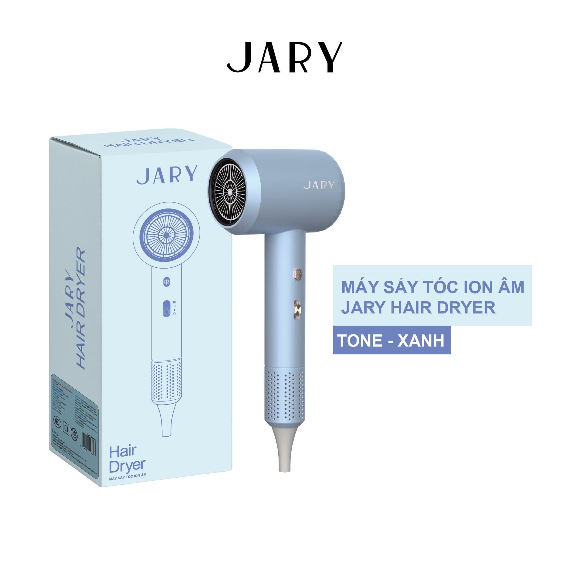 MÁY SẤY TÓC ION ÂM JARY HAIR DRYER - TONE XANH