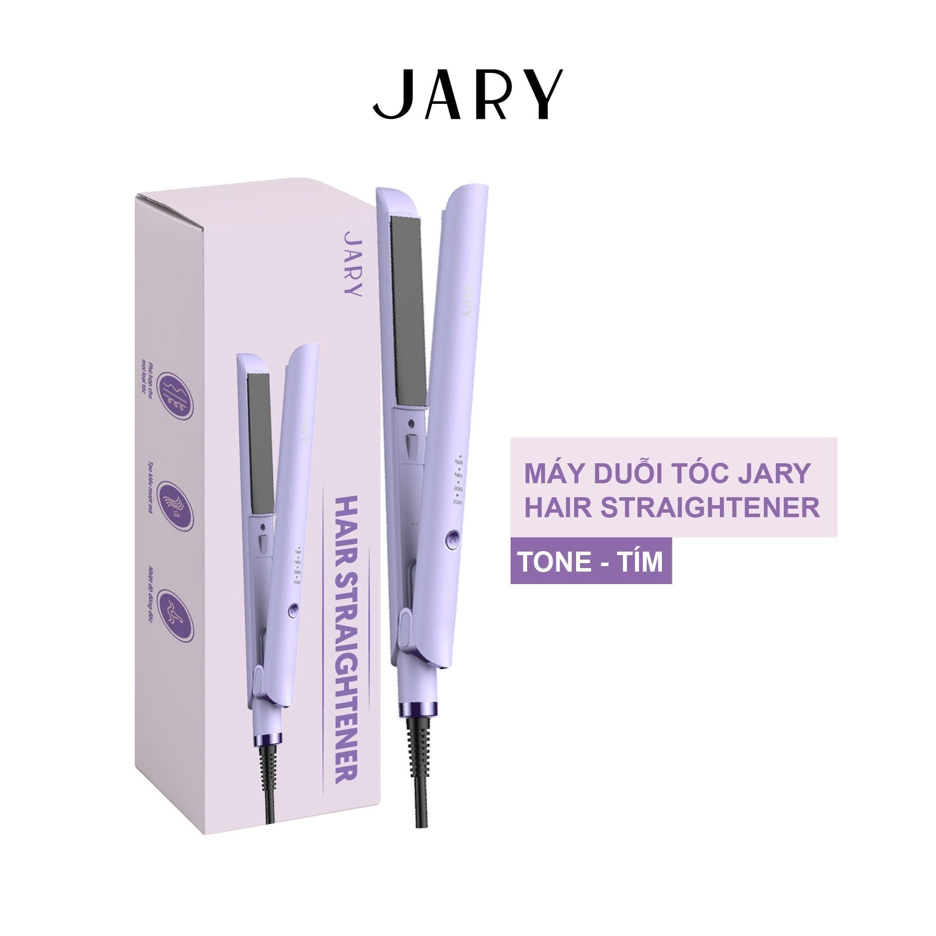 MÁY DUỖI TÓC JARY HAIR STRAIGHTENER - TONE TÍM