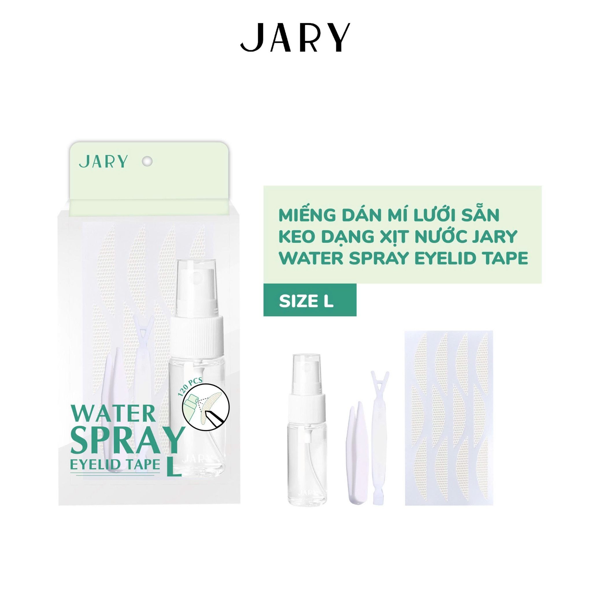 MIẾNG DÁN MÍ LƯỚI SẴN KEO DẠNG XỊT NƯỚC JARY WATER SPRAY EYELID TAPE - SIZE L