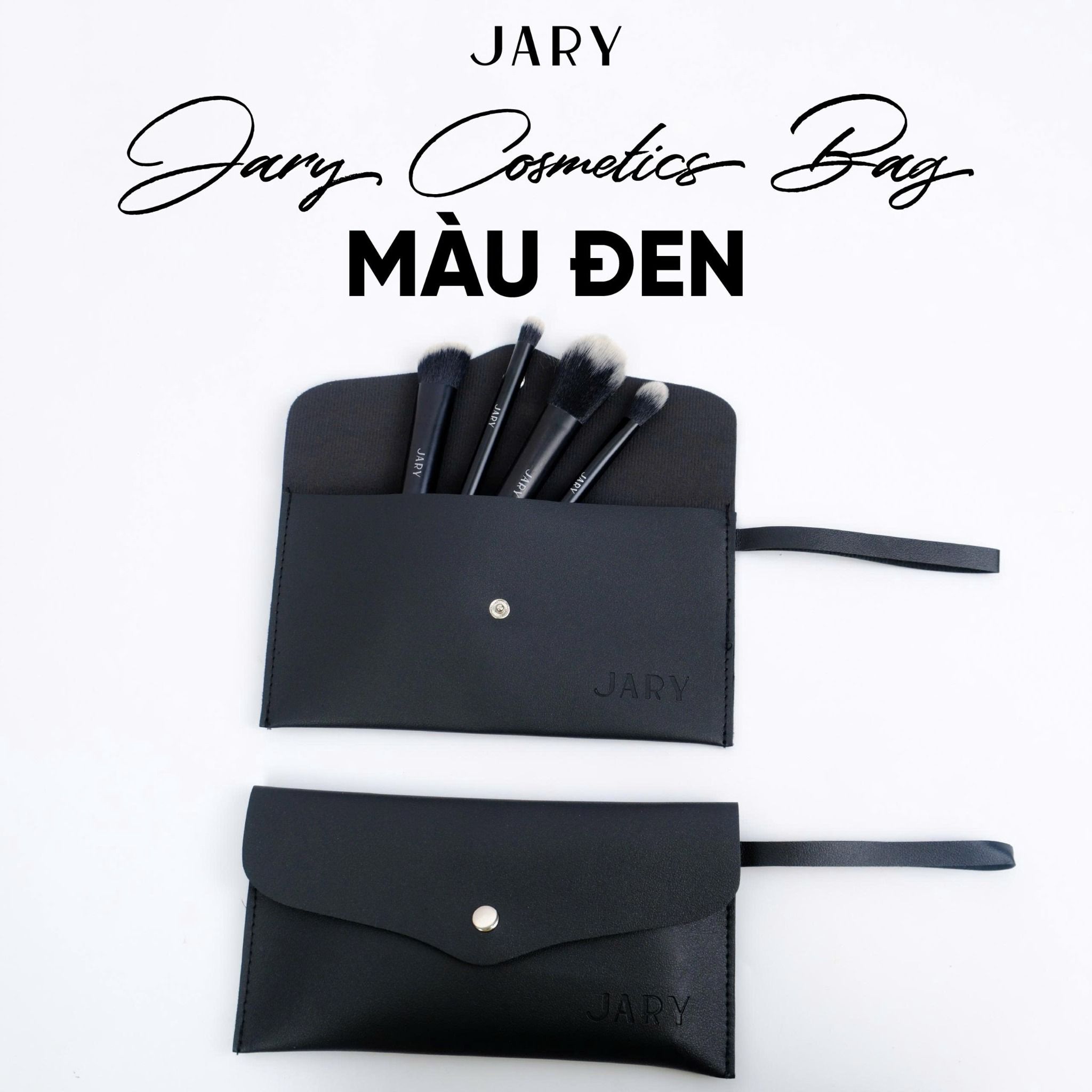 TÚI ĐỰNG CỌ TRANG ĐIỂM, MỸ PHẨM HÌNH BÌ THƯ CÓ TAY CẦM JARY COSMETICS BAG