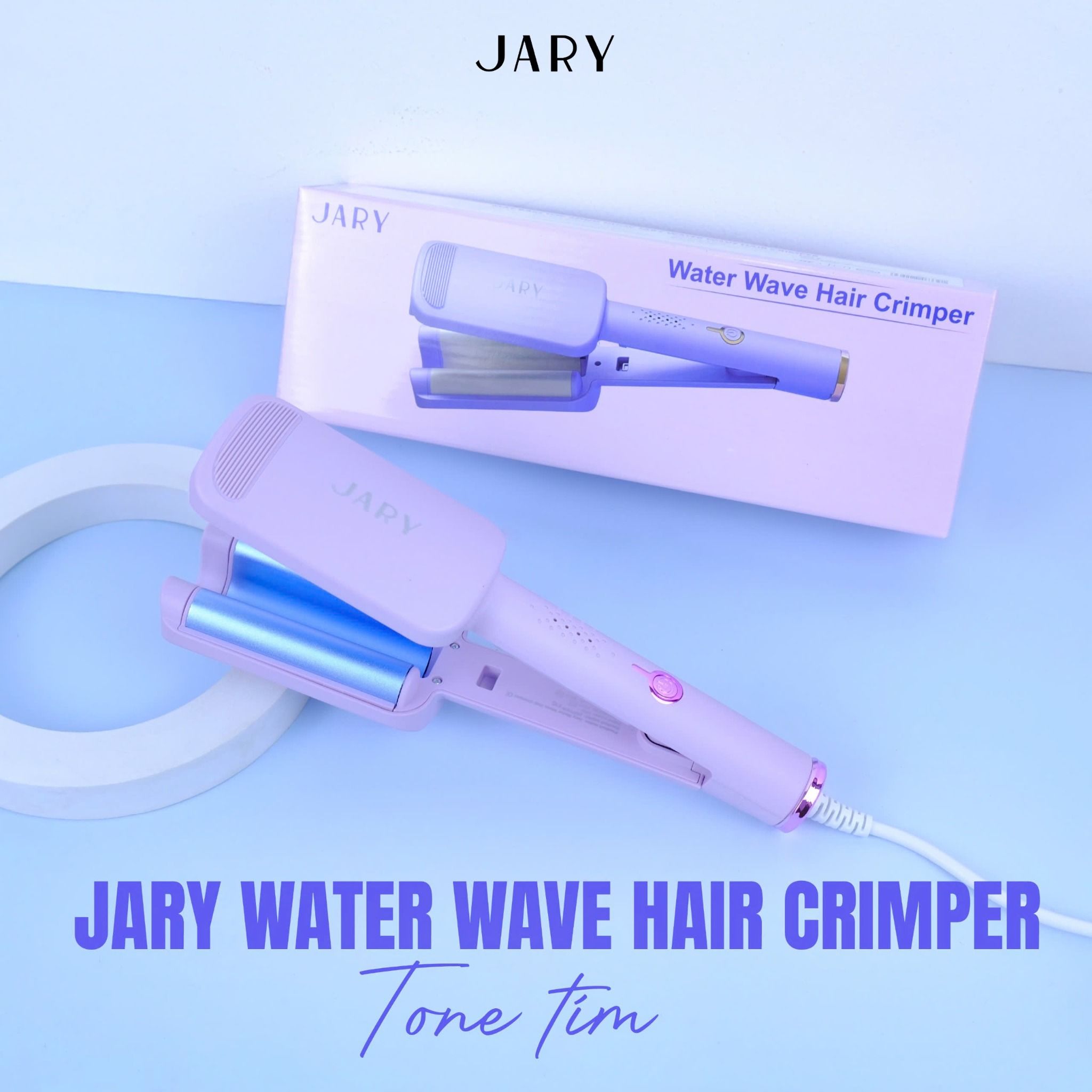 MÁY BẤM TÓC SÓNG NƯỚC JARY WATER WAVE HAIR CRIMPER - TONE TÍM