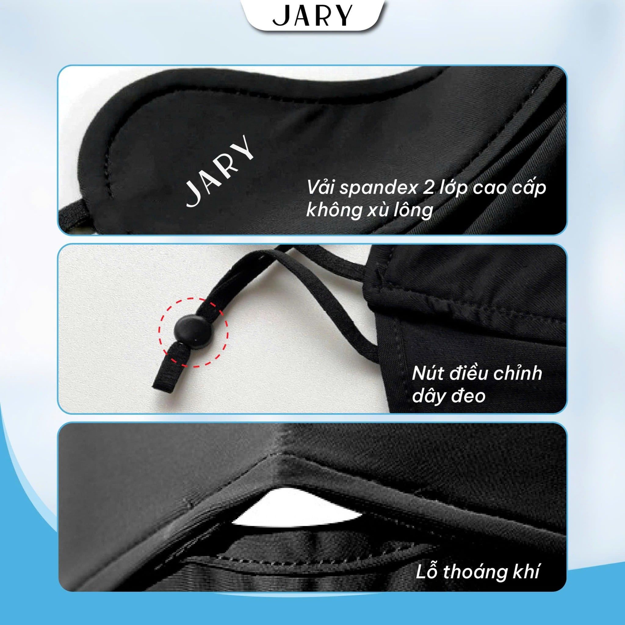 KHẨU TRANG VẢI CHỐNG TIA UV JARY SUN PROTECTION MASK
