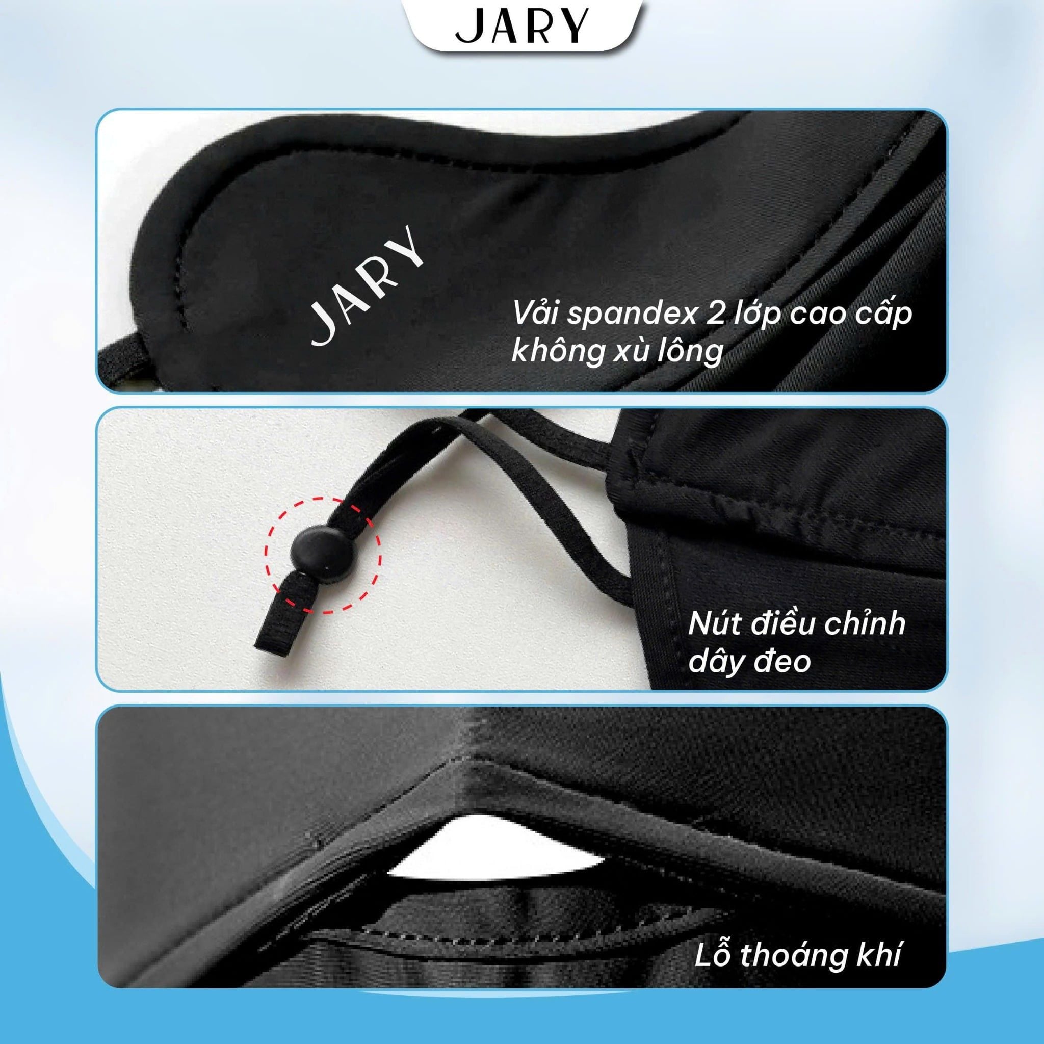 KHẨU TRANG VẢI CHỐNG TIA UV JARY SUN PROTECTION MASK