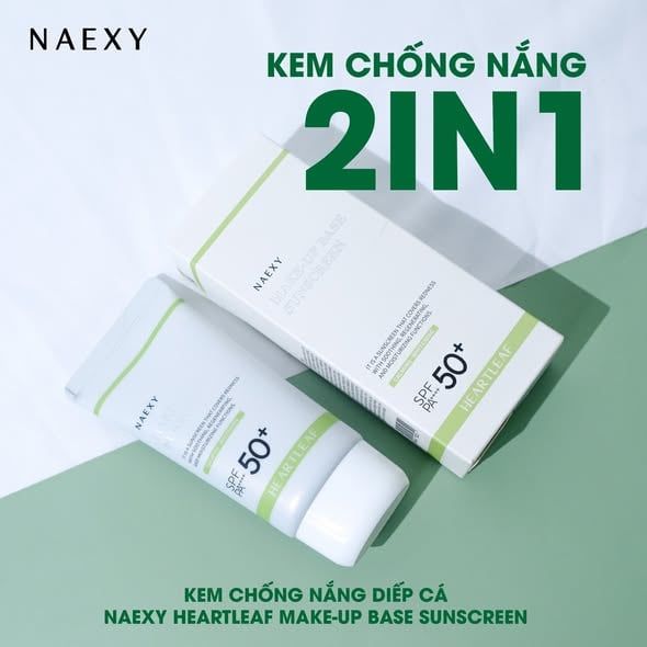 KEM CHỐNG NẮNG DIẾP CÁ NAEXY HEARTLEAF MAKE-UP BASE SUNSCREEN 70ML