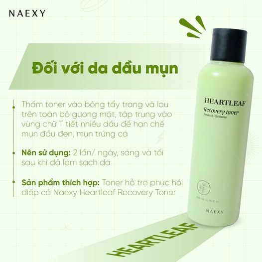 TONER HỖ TRỢ PHỤC HỒI DIẾP CÁ NAEXY HEARTLEAF RECOVERY TONER 200ML
