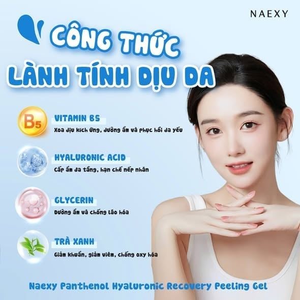 TẨY DA CHẾT B5 NAEXY PANTHENOL HYALURONIC RECOVERY PEELING GEL 150ML