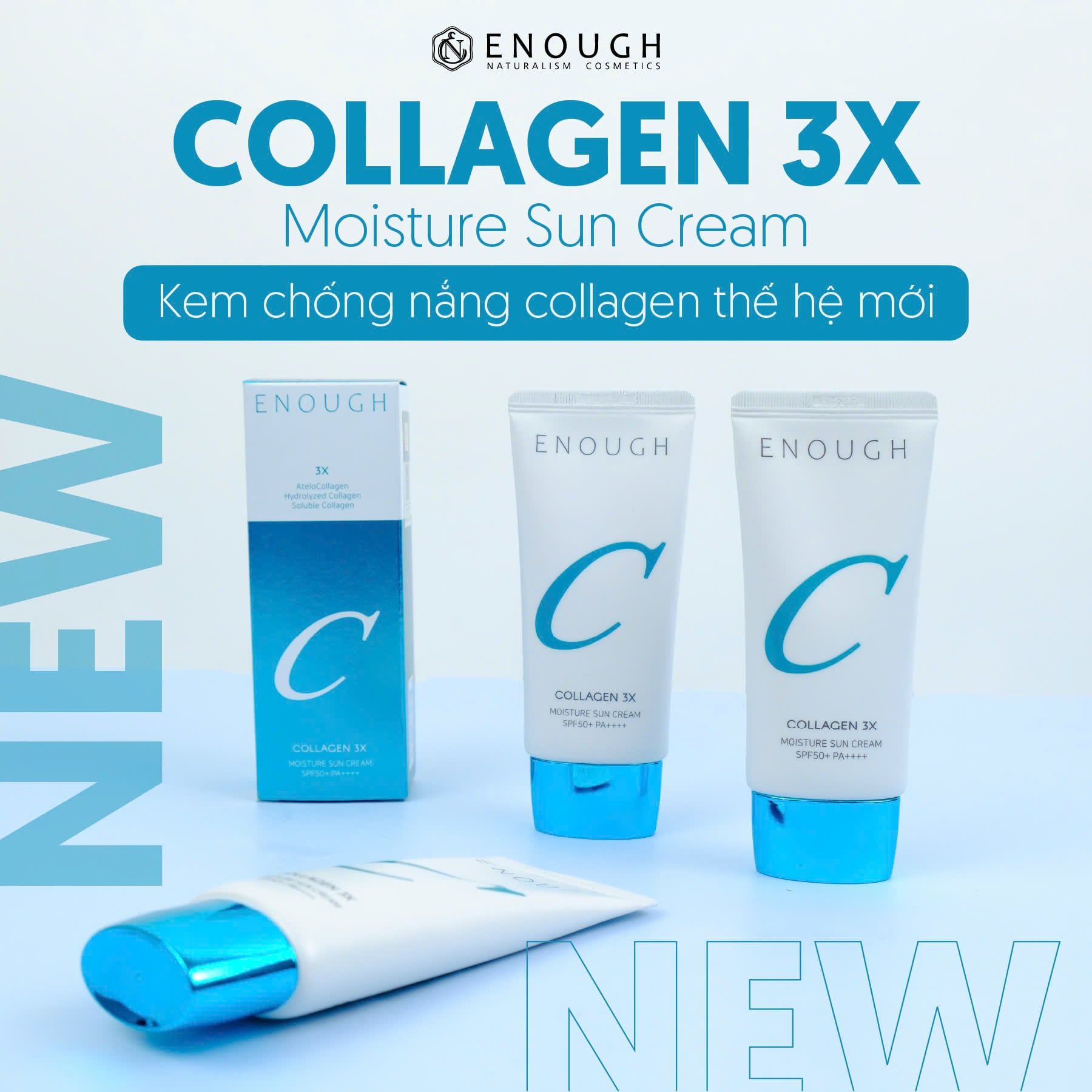 KEM CHỐNG NẮNG COLLAGEN 3X ENOUGH COLLAGEN 3X MOISTURE SUN CREAM 50G