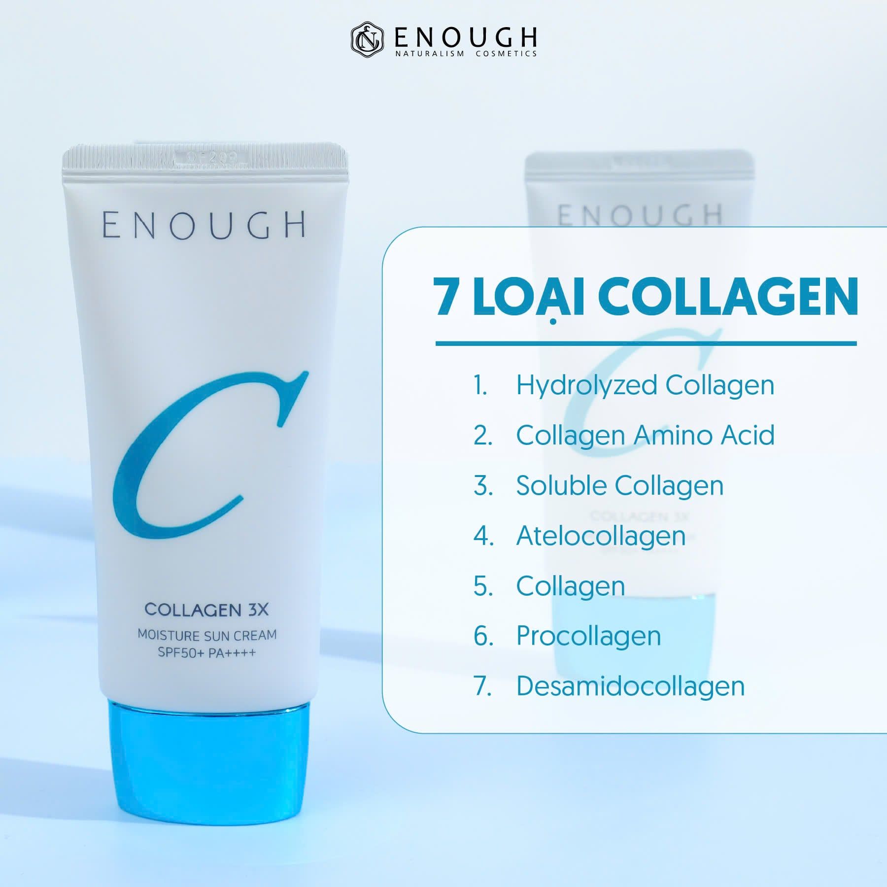 KEM CHỐNG NẮNG COLLAGEN 3X ENOUGH COLLAGEN 3X MOISTURE SUN CREAM 50G