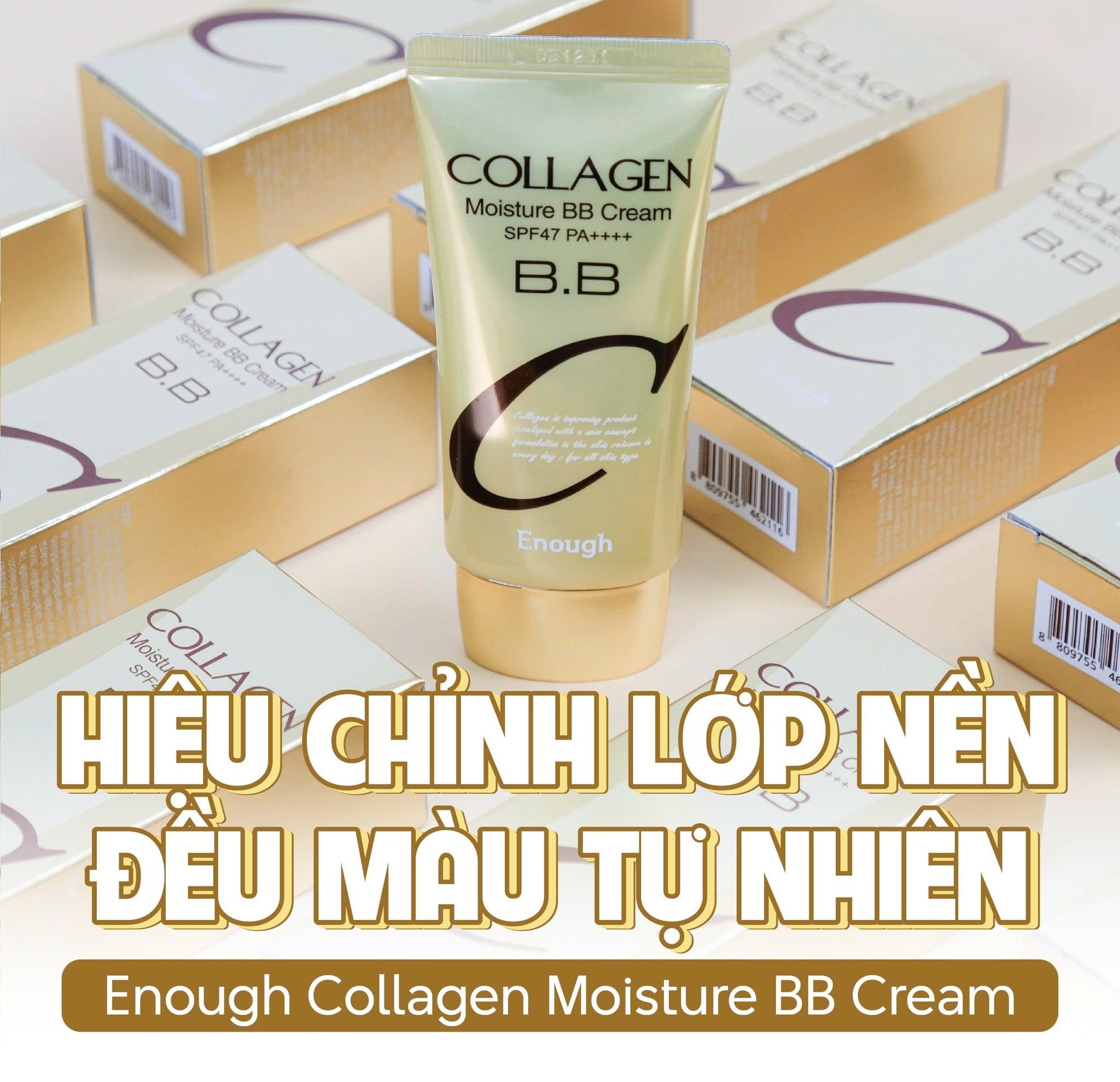 KEM NỀN CHE KHUYẾT ĐIỂM BB COLLAGEN ENOUGH COLLAGEN MOISTURE BB CREAM 50G