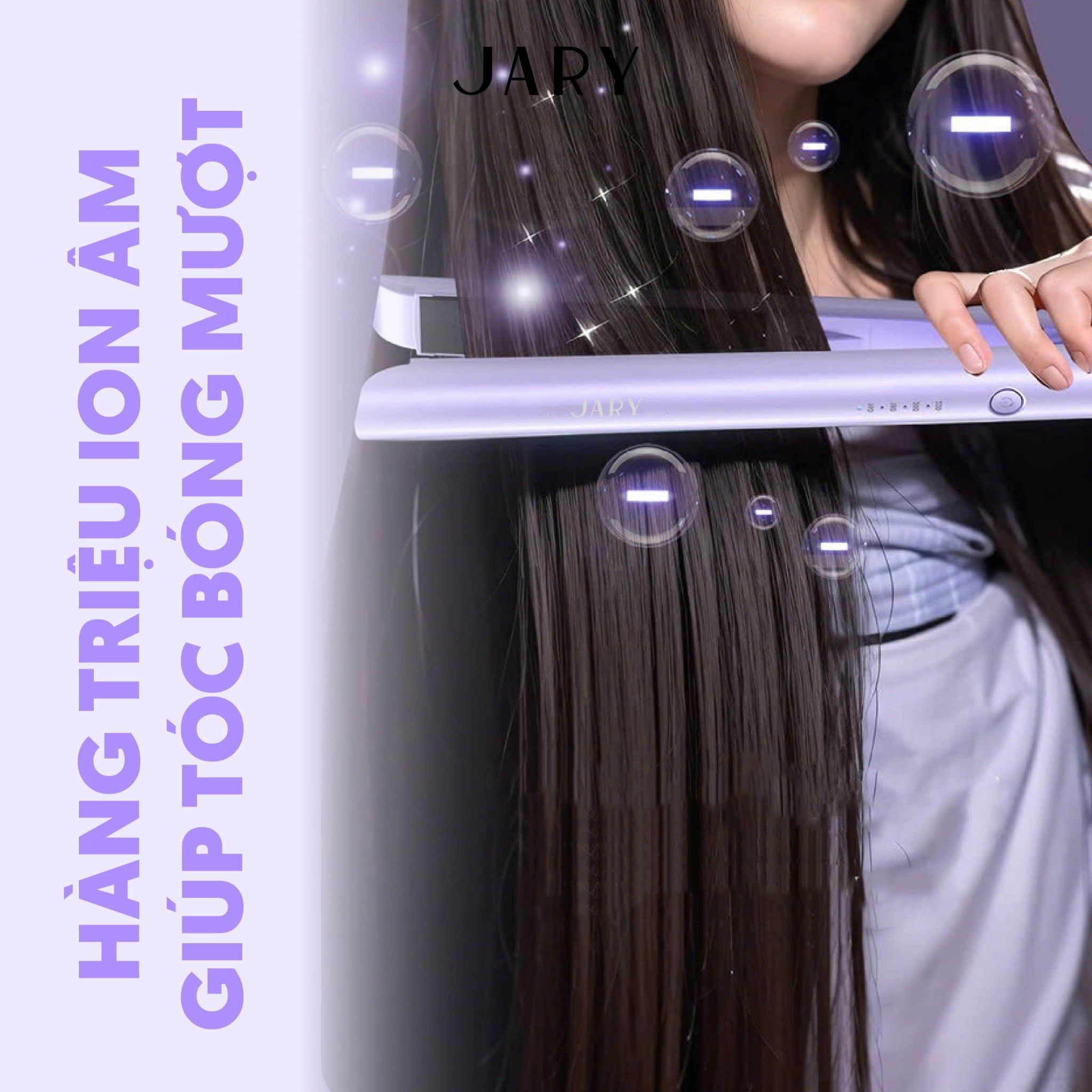 MÁY DUỖI TÓC JARY HAIR STRAIGHTENER - TONE TÍM