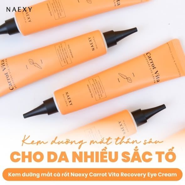 KEM DƯỠNG MẮT CÀ RỐT NAEXY CARROT VITA RECOVERY EYE CREAM 40ML