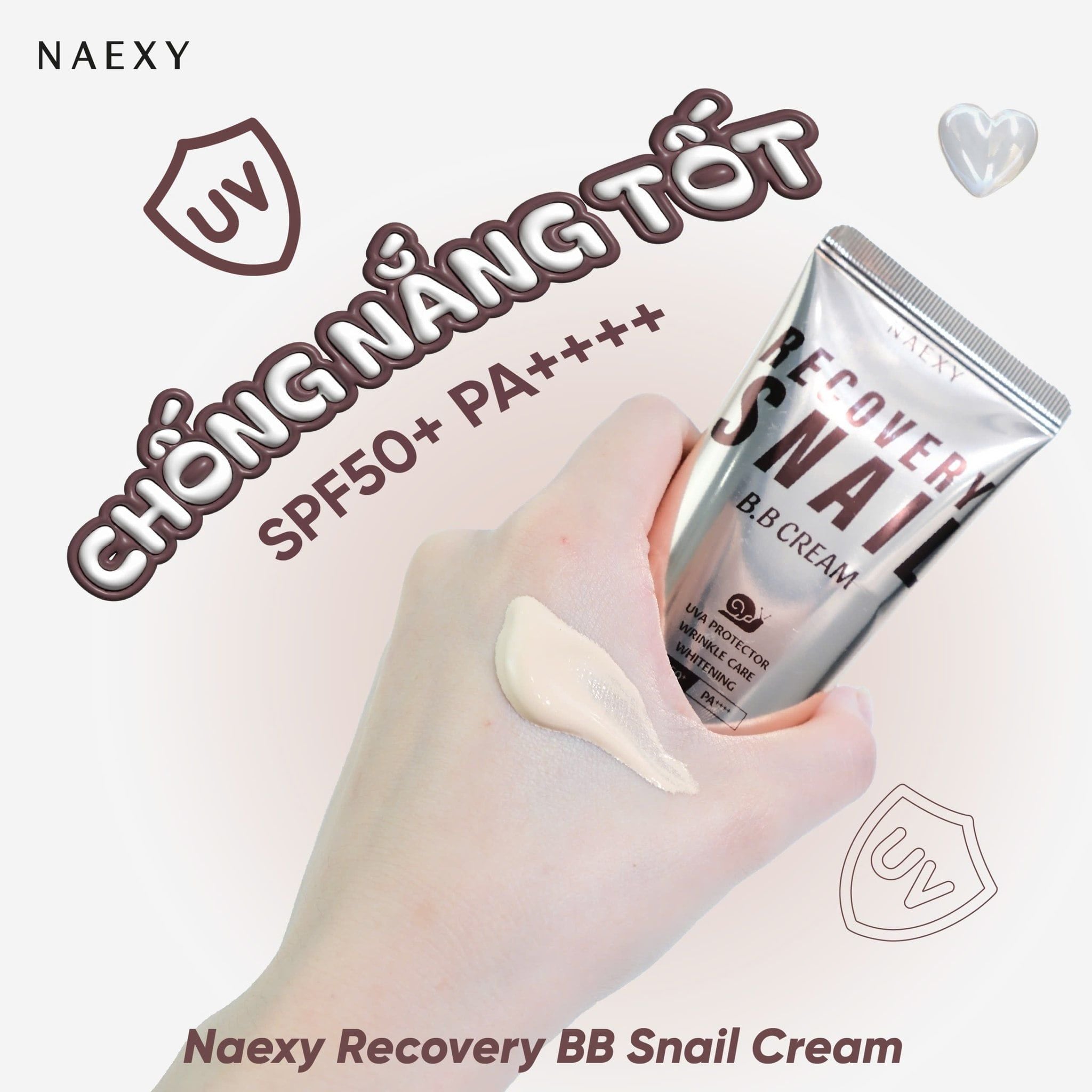 KEM NỀN ỐC SÊN NAEXY RECOVERY SNAIL B.B CREAM 50ML