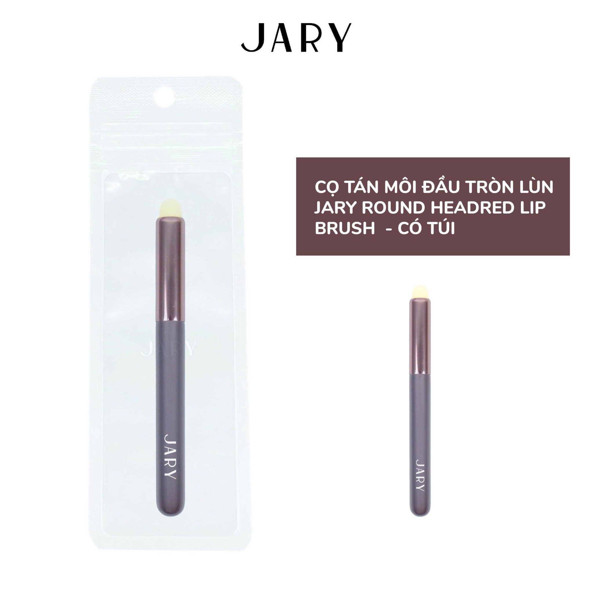 CỌ TÁN MÔI ĐẦU TRÒN LÙN JARY ROUND HEADRED LIP BRUSH - CÓ TÚI